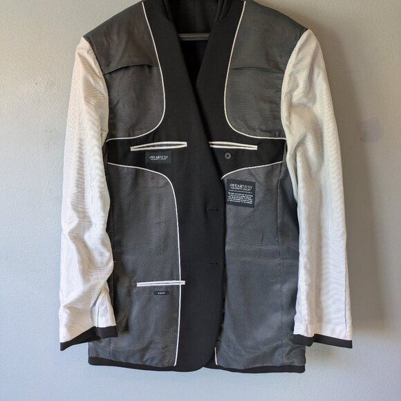 Awearness Kenneth Cole Slim Fit Black Suit 46 Extra-Long and Pants W36-38 L34 - Picture 6 of 16